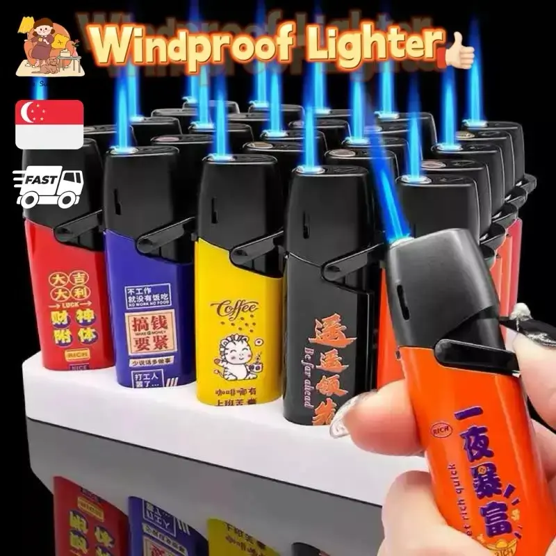rocker arm windproof lighter-lighterspk Rocker Arm Windproof Gas Lighter (Pack of 5) - Image 1