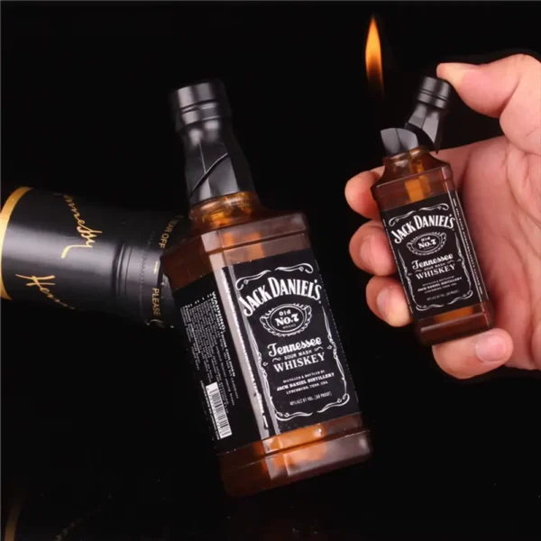 Jack Daniels Whiskey Bottle Gas Lighter - Image 3