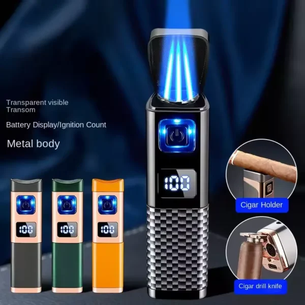 Gas & Electric Portable Cigar Lighter - Image 2