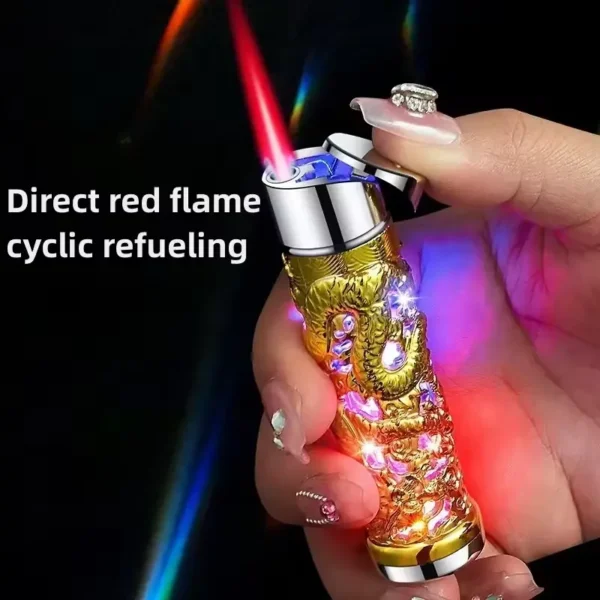 Dragon Design Red Flame Lighter - Image 7