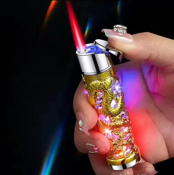 Dragon Design Red Flame Lighter