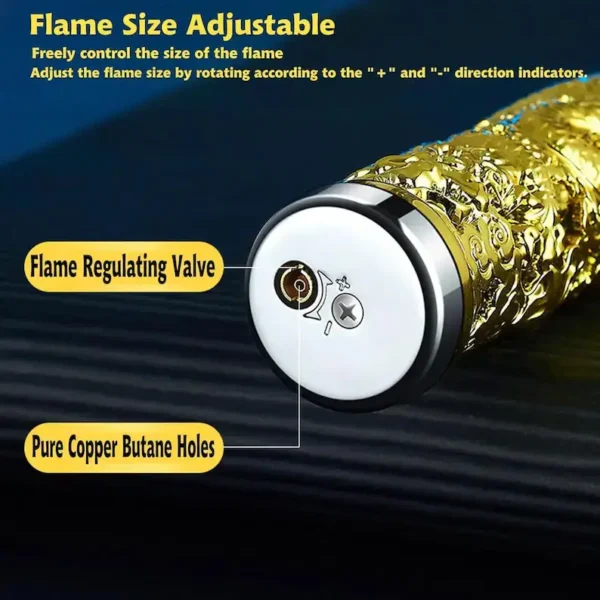 Dragon Design Red Flame Lighter - Image 11