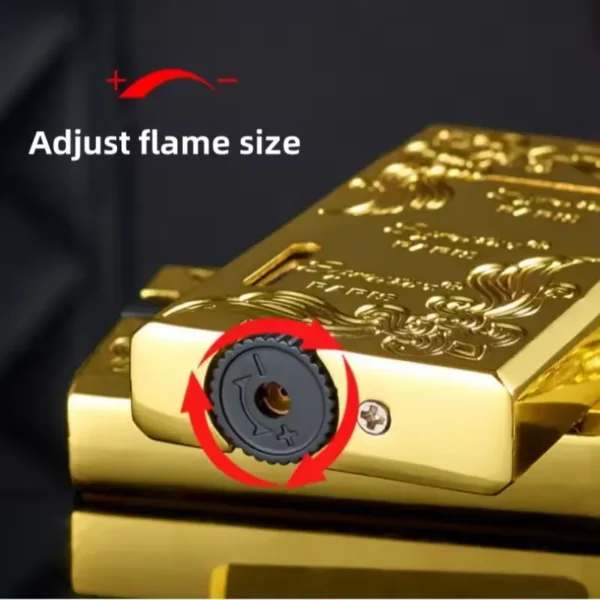 Dual Flame Windproof Metal Lighter - Image 4
