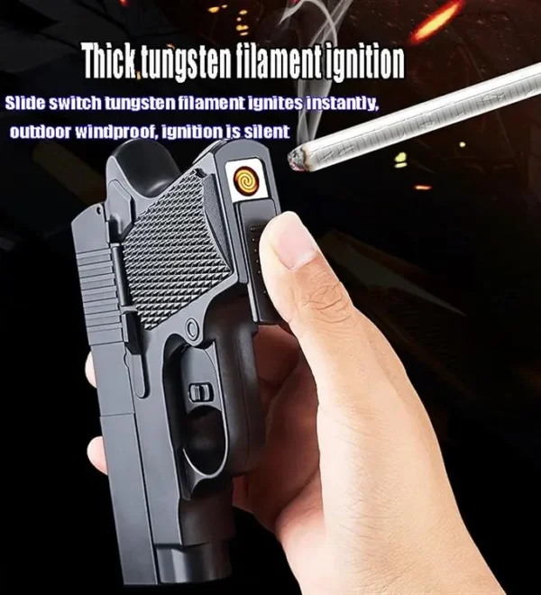 2 in 1 Gun Lighter and Cigarette Case - Image 3
