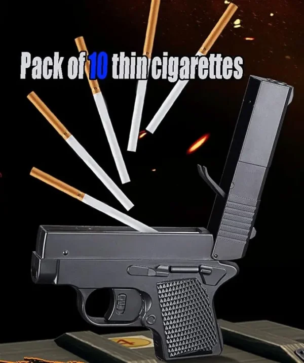 2 in 1 Gun Lighter and Cigarette Case - Image 4