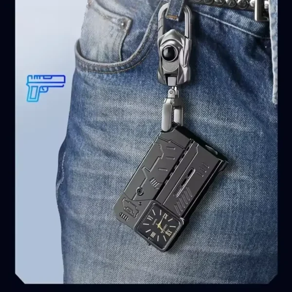 Folding Gun Lighter + Cool Dial Watch - Image 4