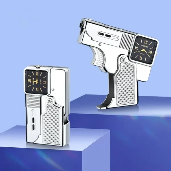 Folding Gun Lighter + Cool Dial Watch - Image 10
