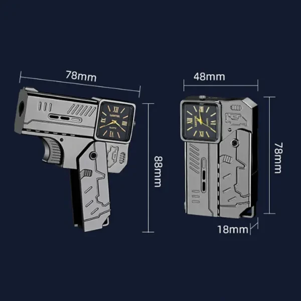 Folding Gun Lighter + Cool Dial Watch - Image 12