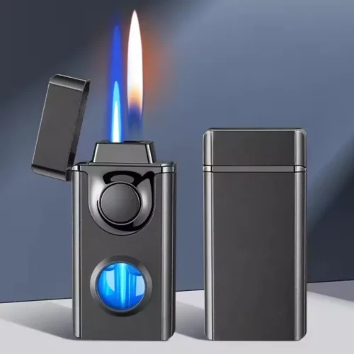 Smart Voice Controlled Dual Flame Windproof Lighter