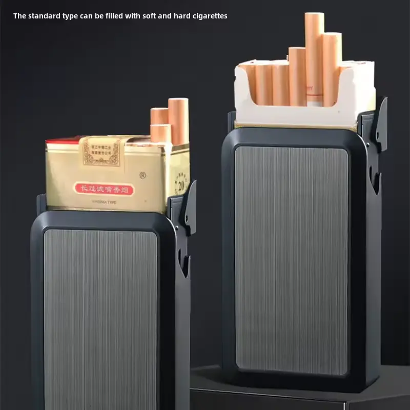 Cigarette Case with Electric Lighter-Moisuture free case