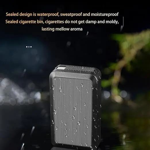 Sliding Cover Cigarette Case with electric Lighter