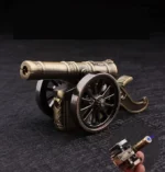 ntique Artillery Cannon Lighter showing full vintage cannon design