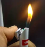Close-up of the filter tip on the Marlboro cigarette shaped lighter
