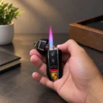 Front view of the car key lighter showing the ignition area