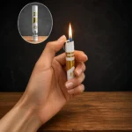 Open flame coming from the Marlboro Cigarette Shape Lighter