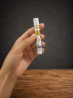 Full length view of the Marlboro Cigarette Shape Lighter in hand